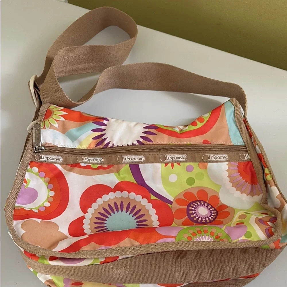 Le Sport Sac Lightweight Floral Nylon Crossbody